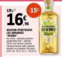 E.Leclerc DIVINS Boisson spiritueuse les arrangés offre