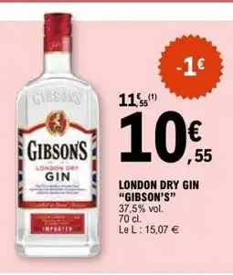 E.Leclerc GIBSONS London dry gin offre