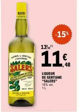 E.Leclerc SALERS Liqueur de gentiane offre