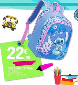 E.Leclerc STITCH Sac à dos offre