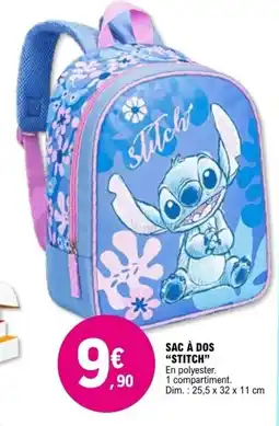 E.Leclerc STITCH Sac à dos offre