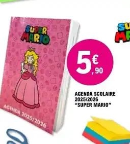 E.Leclerc SUPER MARIO Agenda scolaire 2025/2026 offre