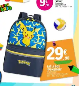 E.Leclerc POKEMON Sac à dos offre