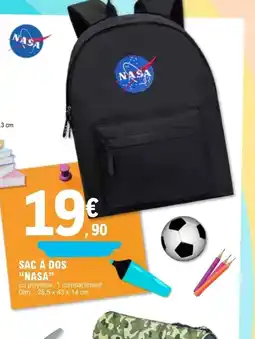 E.Leclerc NASA Sac à dos offre