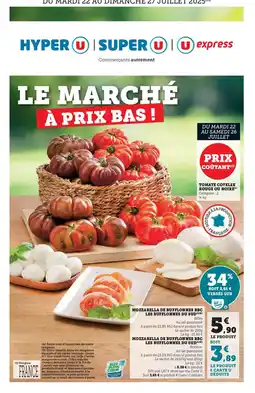 Super U Mozzarella de bufflonnes bbc les bufflonnes du sud offre