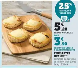 Super U Feuilletés ovales offre
