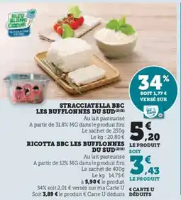 Super U Stracciatella bbc les bufflonnes du sud offre