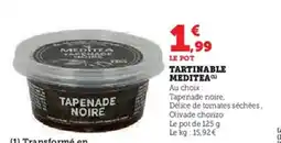 Super U Tartinable meditea offre