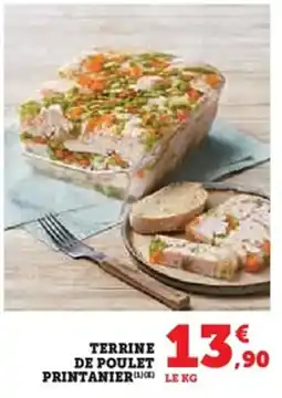 Super U Terrine de poulet printanier offre