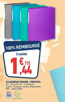 Bureau Vallée Classeur rigide teksto offre