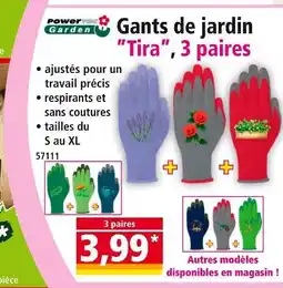 Norma Gants de jardin Tira, 3 paires offre