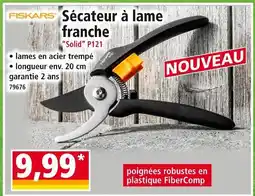 Norma FISKARS Sécateur à lame franche Solid P121 offre