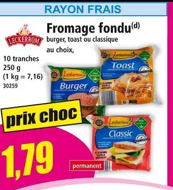 Norma Fromage fondu offre