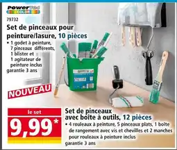 Norma POWERTEC Set de pinceaux pour peinture/lasure, 10 pièces offre