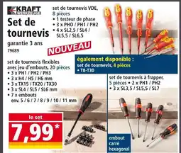 Norma KRAFT Set de tournevis flexibles avec jeu d’embouts, 20 pièces offre
