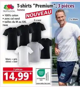 Norma T-shirts Premium, 3 pièces offre