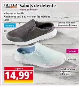 Norma TOPTEX SPORT Sabots de détente offre
