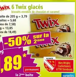 Norma TWIX 6 twix glacés offre