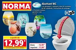 Norma badkomfort Abattant WC offre