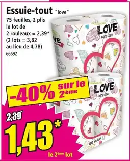 Norma LOVE Essuie-tout offre