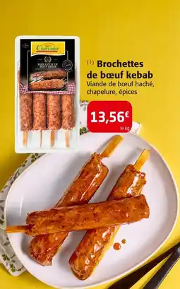 Colruyt Charculor Brochettes de bœuf kebab offre