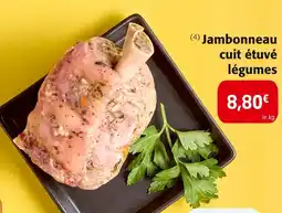 Colruyt Jambonneau cuit étuvé légumes offre