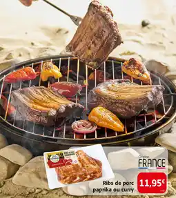 Colruyt Ribs de porc paprika ou curry offre