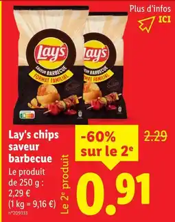 Lidl Lay's chips saveur barbecue offre