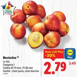 Lidl Nectarine offre