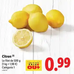 Lidl Citron offre