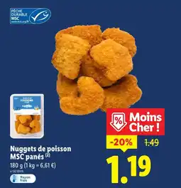 Lidl MSC Nuggets de poisson panés offre