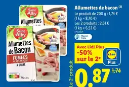 Lidl SAINT ALBY Allumettes de bacon offre