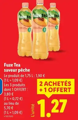 Lidl Fuze Tea Thé glacé offre
