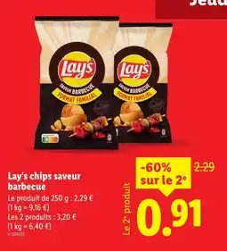 Lidl LAY'S chips saveur barbecue offre