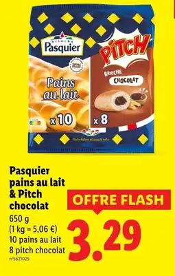 Lidl PASQUIER Pains au lait & pitch chocolat offre