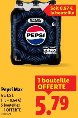 Lidl Pepsi Max offre
