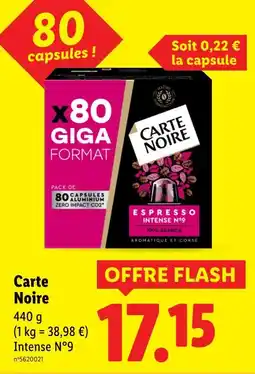 Lidl Carte noire offre