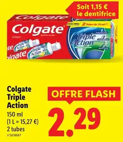 Lidl Colgate triple action offre