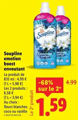 Lidl Soupline Soupline emotion boost envoûtant offre