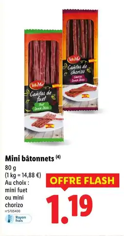 Lidl SOL & MAR Mini bâtonnets offre