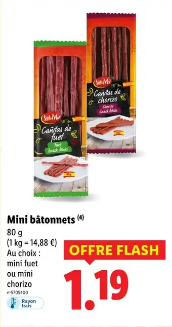 Lidl SOL & MAR Mini bâtonnets offre