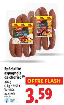Lidl Sol&Mar Spécialité espagnole de chorizo offre