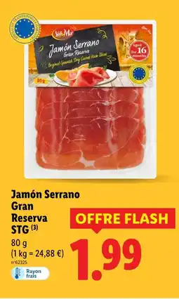 Lidl Serrano Jamón serrano gran reserva stg offre