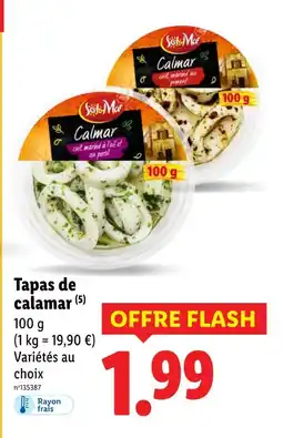 Lidl Sol & Mar Tapas de calamar offre