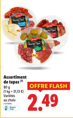 Lidl Assortiment de tapas offre