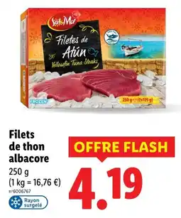 Lidl Sotomar Filets de thon albacore offre