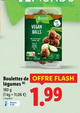 Lidl Vemondo Boulette de légumes offre