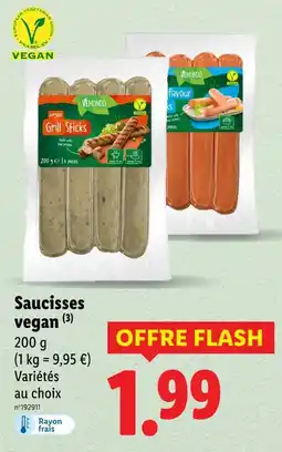 Lidl VEMONDO Saucisses vegan offre