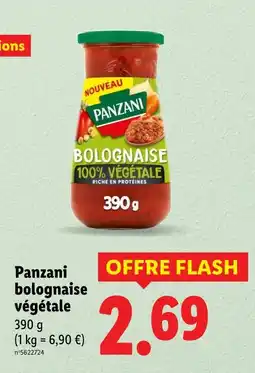Lidl PANZANI bolognaise végétale offre