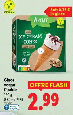Lidl VEMOMDO Ice Cream Cones Cookie Dough offre